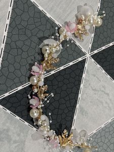 Pearl &amp; Floral Hair Vine