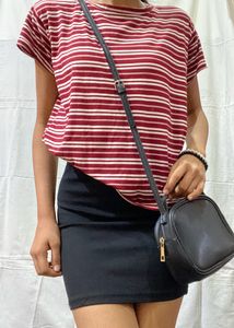 Red&amp;White Stripped Tshirt