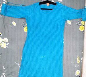 Blue Striped Kurta