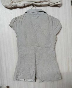 ❗ CLEARANCE ❗ Button-Up Top with Belt Detail