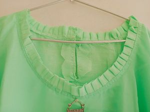 TEAL BLUE COLOUR TOP