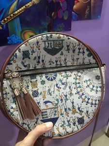 Sling Bag With Ethnic Design