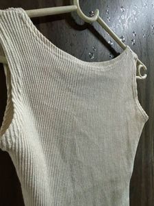 Ribbed Tank Top - Cream