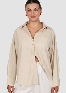 Pintresty Beige Formal UNIQLO Shirt