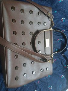 Stylish Brown Handbag- Brand  is Shree Leathers