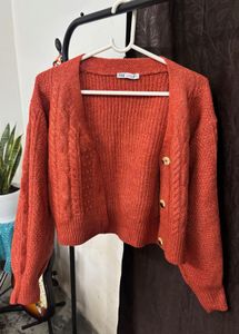 Zara Knit cropped Cardigan