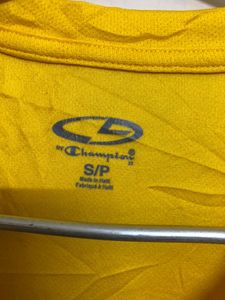 Champion Yellow Long Sleeve T Shirt
