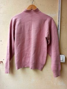 Korean Cozy Pink Knit Sweater (Women)