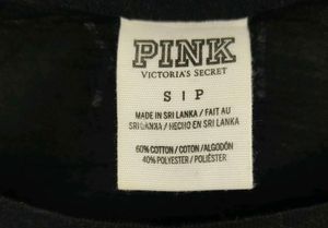 💀Victoria's Secret PINK Holographic Skull Tee