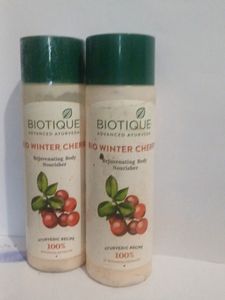 *NEW* Biotique Winter Cherry Lotion Pack Of 2