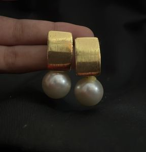 Pearl Drop  golden Earrings