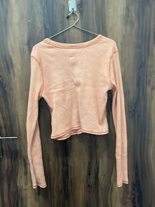 Casual Lite Orange Tshirt With long Sleeves