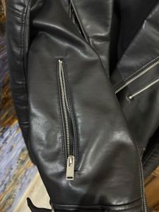 ZARA Black Faux Leather Biker Jacket M(40)