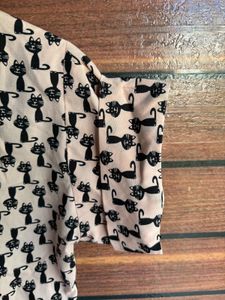 Cute Cat Print T-Shirt