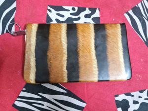 Statement Striped Clutch Bag | Pre-Loved