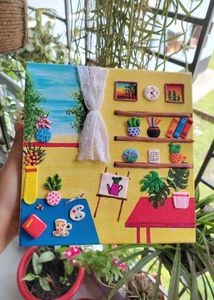 3D Clay Mural Wall Decor 🖼️✨