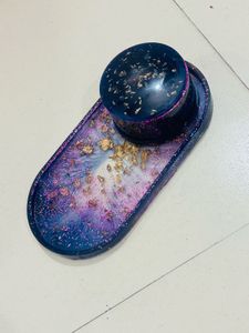 Resin oval Tray Dish with Lid