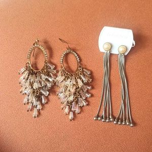Dazzling Earrings  and jhumkas