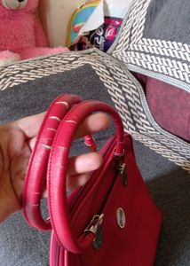 Chic Red Handbag