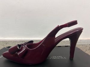 Zara Inspired Burgundy Heels with Bow