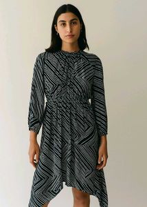 H&M Striped Black & White Dress