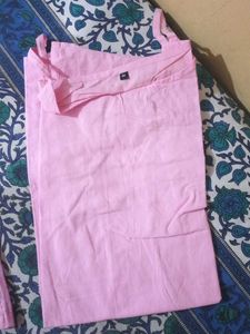 Pink Embroidered Kurti - Size Medium