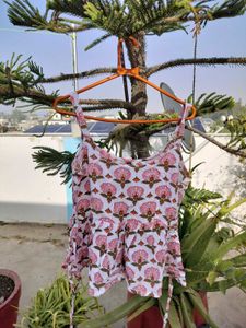 Floral Print Crop Top