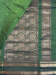 Like New Green Color Pure Silk Saree