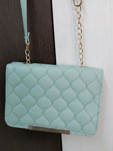 Stylish Turquoise Blue Handbag