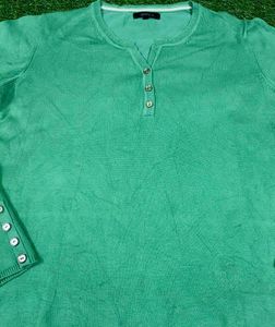 Aqua Green Long Sleeve Sweater