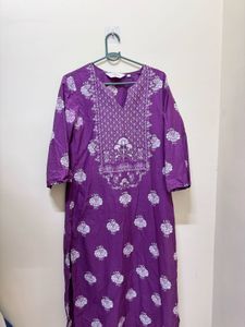 Purple Elegant Kurta Set