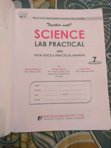 Science Lab Practical Book For Class 7