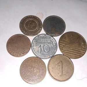 7 Rare Collectible Token Coins