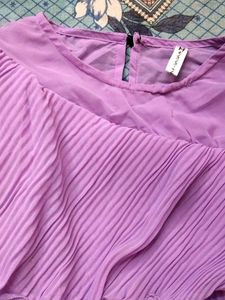 Lavender Pleated Top