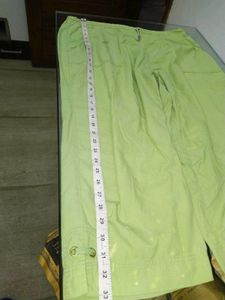 Green Casual 3/4 Shorts