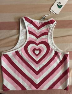 hearts crop top