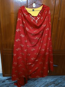 Yellow Flair Kurti With Plazo