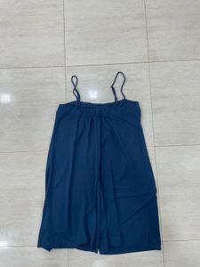 💙 ZARA Indigo Blue Culotte Jumpsuit/Romper💙