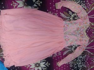 Beautiful pink Gawn And Gorgeous Dupatta