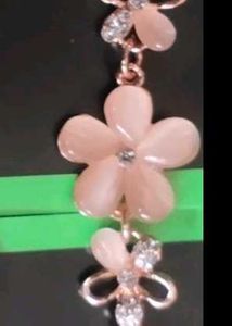 Rose Gold Flower Bracelet