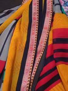 Saree Georgette Yellow