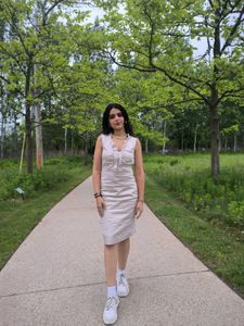 White Sleeveless Dress