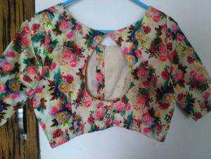 Red , Golden, Green Colour Blouse