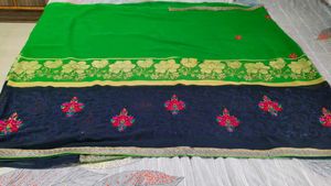 Daily Wear Sari With Stitch Blouse