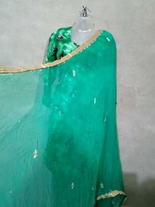 Green Floral Kurta Salwar Suit