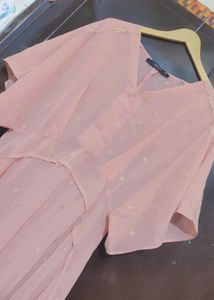 Light Pink Long Dress For Girl &amp; Woman 36 Bust