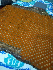 beautiful sequence saree