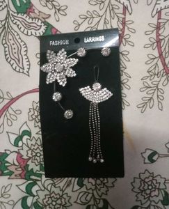 Sparkling 3 in1 Earring Set