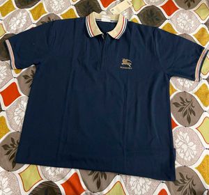 Burberry Polo Shirt - Navy Blue, Size Xxl
