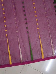 Elegant Purple &amp; Green Sari